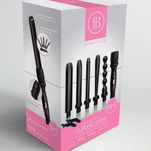 Bombay Hair 5 in 1 Curling Iron Wand Set